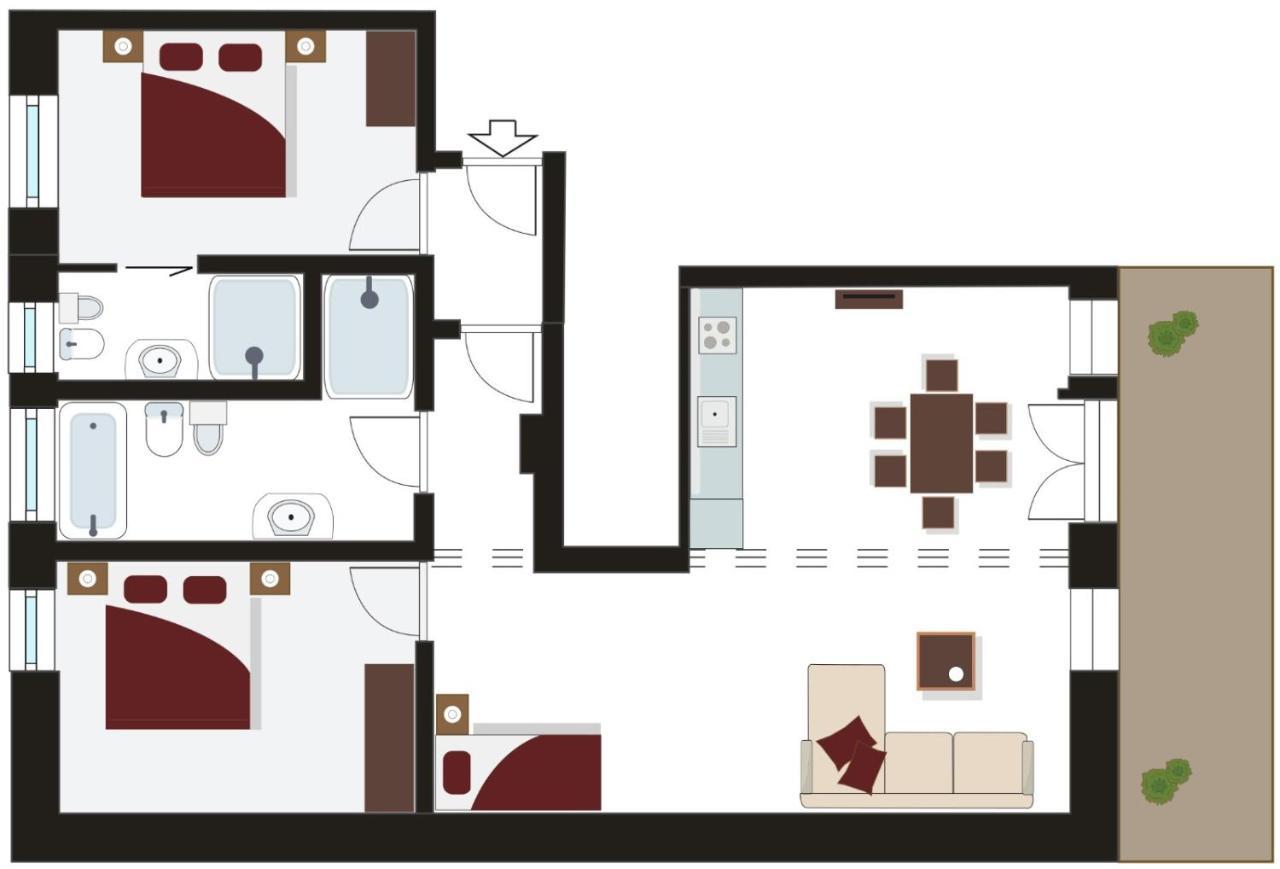 Apartamento Tyrol Living & Cafe Nova Levante Exterior foto